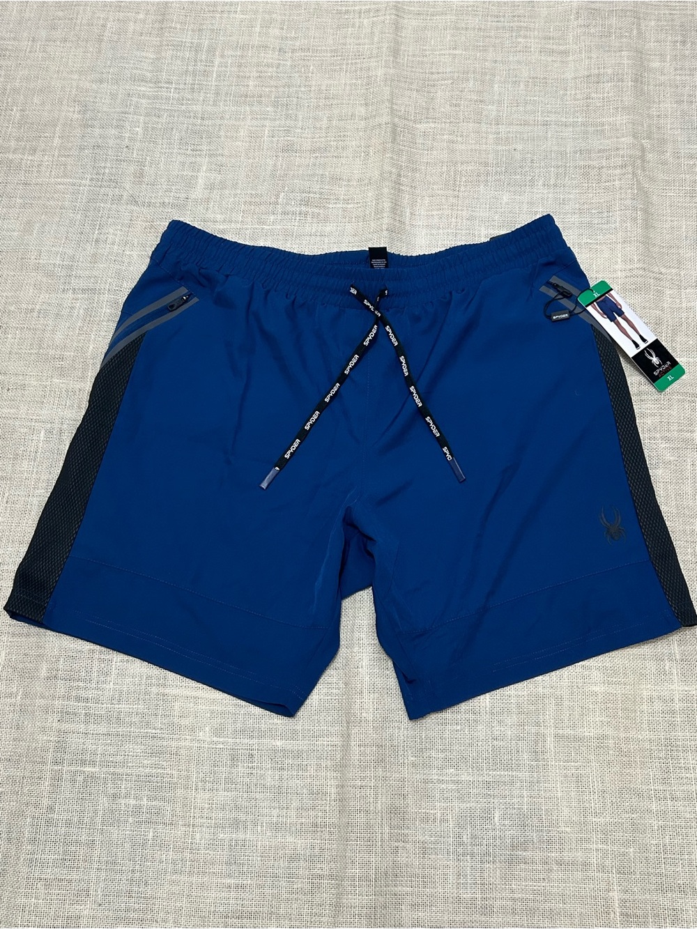 Spyder Mens Active Shorts XL
Blue Drawstring Polyester Blend
Stretch New